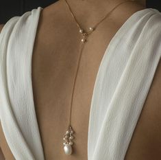 Baroque Pearl Back Drop Necklace - Juno – Honey Willow - handmade jewellery Long Back Necklace, Wedding Pearl Drop Lariat Necklace, Wedding Long Lariat Necklace With Pearl Pendant, Long Pearl Drop Lariat Necklace For Wedding, Pearl Drop Lariat Necklace For Wedding, Wedding Long Lariat Necklace With Pearl Drop, Wedding Lariat Necklace With Pearl Pendant, Back Necklace Wedding, Goddess Juno