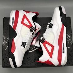 Brand New In Box, Never Worn. Eu 38.5(Men's 6 Or Women's 7.5) For Product Details, Please Refer To The Photo Taken. -No Trades -Price Won't Be Discussed In The Comments Casual Air Jordan 4 High-top With Red Sole, Casual Air Jordan 4 With Red Sole, Casual Red Air Jordan 4 For Sports, Red Leather Jordan Shoes With Air Max Cushioning, Red Air Jordan 4 With Boost Midsole, Red Air Jordan 4 High-top With Rubber Sole, Red High-top Air Jordan 4 With Rubber Sole, Red Air Jordan 4 For Streetwear, Red Air Jordan 4 For Streetwear With Round Toe