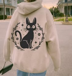 Ghibli Cartoon, Studio Ghibli Crafts, Kiki Delivery, Kiki's Delivery Service, Cartoon Shirts, Cat Tshirt, Delivery Service