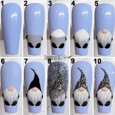 Classy Nail Art Ideas, Classy Nail Art, Classy Nail, Pretty Nail Art Designs, Holiday Nail Art, Manicure Nails