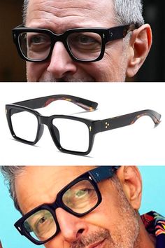 Richard Brand Fashion Men's Rectangular Frame #fmolooo Square Glasses, Optical Glasses, Vintage Cat, Glasses Frames, Eyeglasses Frames, Black Color, Square