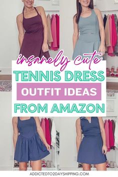 Master the art of styling tennis dress outfits with our guide featuring Amazon's active wear dresses. Perfect your exercise dress outfit today! Exercise Dress Outfit, Tennis Dress Outfit, Strappy Back Dress, Exercise Dress, Athletic Dresses, Active Wear Dresses, Athletic Dress