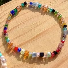 Colorful Dainty Beaded Rainbow Stretch Bracelet! Give As A Thoughtful Gift Or Keep For Yourself! Made Up Of 3 Mm Glass Beads. On A Durable Elastic Cord. Will Fit A 7 Inch Wrist. Even More Gorgeous In Person Beaded Rainbow, Healing Gemstone Bracelets, Jewelry Colorful, Turtle Bracelet, Daisy Bracelet, Rainbow Beads, Glass Bracelet, Hand Crafted Jewelry, Jasper Beads