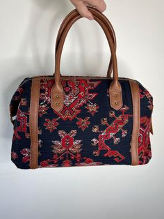 A Laura Ashley navy and red tapestry bag with a metal zipper. Excellent condition. Width - 39cm Height - 26cm Depth - 13cm Rectangular Tapestry Shoulder Bag For Travel, Tapestry Tote Shoulder Bag For Travel, Red Tapestry Rectangular Bag, Red Tapestry Bag, Rectangular Shape, Tapestry Shoulder Bag For Travel, Red Tapestry Bag With Rectangular Shape, Red Tapestry Bags With Rectangular Shape, Travel Tapestry Shoulder Bag, Tapestry Tote Satchel For Travel