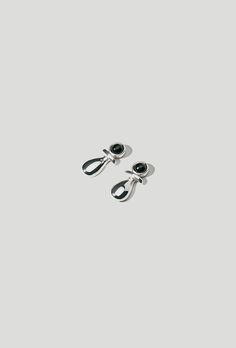 The Fiori Earrings, handcast in Sterling Silver and finished with Black Onyx. Elegant Black Oxidized Finish Earrings, Black Drop Earrings With Oxidized Finish, Sophie Buhai, Jewelry Care Instructions, Earrings Sterling Silver, Black Onyx, Jewelry Care, Precious Metals, Post Earrings