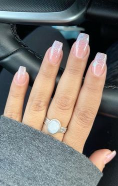 Nails Dipped, Hoco Nails, Smink Inspiration, Her Nails, Simple Acrylic Nails, Sparkly Nails, Pink Acrylic Nails, Homecoming Nails