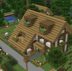 Cottage Minecraft, Houses Minecraft, Minecraft House Plans