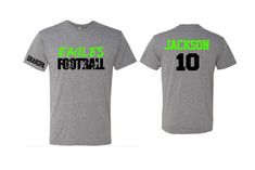 Football Dad Shirt | Short Sleeve T-shirt | Customize your team & colors PLEASE READ BEFORE ORDERING WE CANNOT RUSH ORDERS OR CREATE NEW DESIGNS DURING PEAK SEASON AUG - MAY. IF YOU NEED TO CANCEL PLEASE DO SO WITHIN 24HRS Please read full description before ordering we cannot be responsible for mistakes made by not reading the full description. ORDERING INSTRUCTIONS: 1. Select your Garment Size/Color Each size must be selected separately. Please do NOT leave a list of sizes in the notes. Th Gray T-shirt With Team Logo For Team Spirit, Athletic Heather Sports T-shirt With Team Logo, Athletic Heather Short Sleeve Fan Merchandise T-shirt, Athletic Heather T-shirt With Team Name For Fans, Pre-shrunk Athletic Heather T-shirt For Game Day, Athletic Heather T-shirt With Team Logo, Gray Fan Apparel T-shirt For Sports Events, Athletic Heather T-shirt For Game Day, Gray Team Spirit Pre-shrunk T-shirt