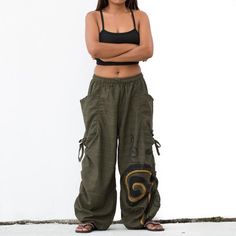 Harem Pants Women Men Boho Pants Sport Pants Yoga Pants Gypsy Pants Drop Crotch PantsThe most comfortable pants you will ever wear.Natural CottonUnisex harem pants for men and womenElastic waistband and drawstring allows the pants to fit most sizes.Great for every occasion - as belly dance pants, for yoga, for festivals, parties or casual street wear.SIZE:  Best for US 4-12 / S-LMeasurements: Waist: 26" to 39"Hips:  up to 45"Total length:  39"Care:This pant is machine washable. To prevent discol Yoga Pant Outfits, Boho Yoga Pants, Men Boho, Linen Harem Pants, Boho Yoga, Boho Men, Drop Crotch Pants, Earthy Outfits, Harem Pants Women