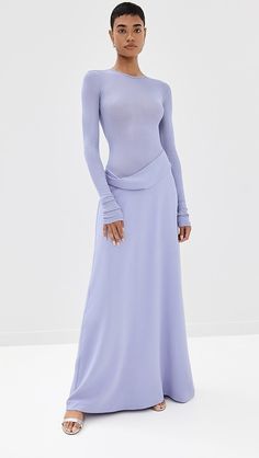 Christopher Esber Ribbed Cowl Hip Dress | Shopbop Christopher Esber, Shopping Ideas, Stretch Crepe, Hip Dress, China Fashion, Drop Waist, Healthcare Professionals, Stretch Fabric, Ribbed Knit