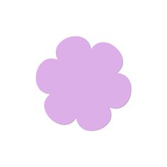 a purple flower on a white background