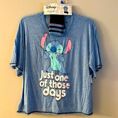 Just One Of Those Days Disney Stitch Sleepwear 3 Pc Pajama Shorts Set With Socks 2x 18w/20w Blues And Pink Nwt - New And Unworn. Mailed From A Smoke-Free & Pet-Free Home Office. Bundle Items To Save On Shipping! Casual Character Print Tops For Pajama Party, Casual Tops With Character Print For Pajama Party, Blue Disney Sleepwear, Fun Blue Short Sleeve Sleepwear, Light Blue Casual Top For Sleepover, Casual Light Blue Top For Sleepover, Casual Bedtime Tops With Character Print, Light Blue Casual Top For Pajama Party, Casual Light Blue Tops For Pajama Party