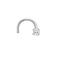 Add a touch of sparkle to your look with this 14k gold diamond accent curved nose stud.Click on this JEWELRY & WATCHES GUIDE to learn about fit, styles, materials and more! 20 gauge Nickel free Metal: 14k gold Plating: rhodium Packaging: boxed Finish: polished Length: 6 mmDIAMOND DETAILS Total weight: less than 1/10 ct. Stone size 1.3 mm Shape: round Setting: prong Please note, due to the high value of this item, a signature may be required upon delivery. Size: One Size. Color: White. Gender: fe Curved Nose, Nose Stud, Gold Plating, Lab Grown, Lab Grown Diamonds, Gold Diamond, Jewelry Watches, Gold Plate, Nose Ring