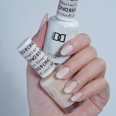 DND Products presents, Soak Off Gel Polish, luminous nail color that applies faster, feels thinner, and lasts longer than any other gel available! Forget base coats, bond-aids, and primers. DND delivers a fast two-step professional system that is unique from any other on the market. Fused with essential vitamins, DND™ makes nails stronger, healthier, as well as stunning for weeks! Dnd Milky White Polish, Best Dnd Gel Colors, Dnd Nail Colors Gel Polish, Dnd Nude Colors, Milky White Gel Polish, Dnd Gel Polish Colors, Nails Stronger, Dnd Gel Nail Polish, Luminous Nails