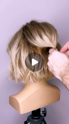 Joseph I'Anson on Instagram: "Easy half up style for short bob length hair…. What do you guys think of this style?  L’IMAGE Mannequin - “DENISE” from @equip_the_creative use code Joseph10 at the checkout to get 10% off your order. Created using @revlonprofessionaluk style Masters #hairinspo #hairtutorial #beyondtheponytail #reel #reelitfeelit #hairup #hairups #hairupdo #updo #updos #updotutorial #bridalhair #hairideas #weddinghairdo #weddinghair #bohohair #bohowedding #shorthair #bridalhairinspo #igreels #upstyle #hairwedding #hairupdostyle #updostyles #shorthairupdo #saltburn #shorthairstyles #shortupdo #btconeshot2024_stylingvideo @oneshothairawards @behindthechair_com @markleesonsalons @nextlevelhairstylists @hairbrained_official@limage_ gmbh @hairtutorial4you @hairstyles_ideas @i.love. Bob Length Hair, Bob Updo Hairstyles, Short Hair Updo Easy, Fine Hair Updo, Bob Length, Hair Updos Tutorials, Short Hairstyles Fine