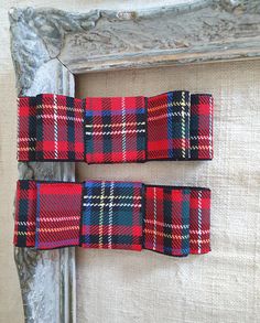 Set of 2 Handmade women tartan plaid bow shoe clips, fabric and ribbon bows, Red blue black white plaid bow clips, Royal Stewart Tartan brooches Beautiful gift for girlfriend, women, wife, mother or daughter on Christmas or any other occasion.  3 1/2 inch lengths 1,2 inch width Ready for shipping My Flower Accessories are carefully packed in a sturdy box for shipping to make sure they arrive in the very best condition. Comes from non-smoker and pet free studio. No washing, dry cleaning or ironin Shoe Bows, Tartan Shoes, Celtic Women, Royal Stewart Tartan, Stewart Tartan, Black Shoe, Plaid Bow, Bow Shoes, Floral Accessories