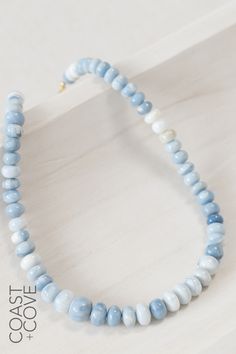 Shop Coast + Cove Co for coastal inspired, modern gold jewelry. Coast + Cove's jewelry collections feature earrings, bracelets, and unique necklace styles. Discover the latest collection of stone bead necklaces or explore a wide selection of bracelet stack ideas. Make any everyday, girly summer outfit dressed up with with a piece from our collection. Blue Beaded Necklaces With Gemstone Beads, Everyday Blue Gemstone Beaded Necklaces, Everyday Blue Gemstone Beaded Necklace, Bracelet Stack Ideas, Beaded Necklace Outfit, Denim Necklace, Earrings For Daily Wear, Stone Bead Necklace, Necklace Styles