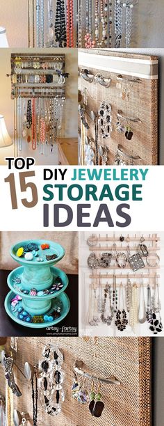 the top 15 diy jewelry storage ideas