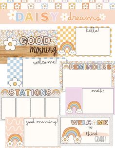 the printable station is ready to be used for your child's daily planner