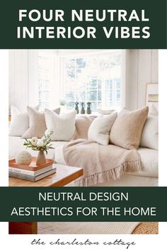 the cover of four neutral interior vibes