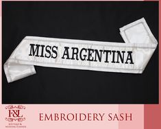 Custom Embroidered Sash - Personalized for Special Occasions!  Our Custom Embroidered Sash! Perfect for weddings, bridal showers, birthdays, graduations, bachelorette parties, pageants, and more. Each sash is handcrafted with premium fabric and personalized with your choice of text, font style, and thread color to match your theme or event. 🎉 Product Details 🎉 ‣ Made from High-quality satin fabric in a variety of colors. ‣ Personalized embroidery (names, dates, titles, or special messages) for Embroidery Names, Pageant Sashes, Lace Sash, Bridesmaid Sash, Birthday Sash, Wedding Sash Belt, Wedding Belts, Personalized Embroidery, Wedding Boutique