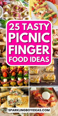 25 Easy Summer Picnic Finger Foods Toothpick Snacks, Picnic Finger Foods, Best Picnic Food, Toothpick Appetizers, Camping Meal, Picnic Sandwiches, Picnic Snacks, Skewer Appetizers