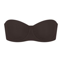 Skims Fits Everybody Strapless Bra | Espresso. Nwt. Never Worn, Just Tried On. Doesn’t Fit Unfortunately. Neutral Fits, Silicone Tape, Airport Fashion, Plunge Bra, Airport Style, Strapless Bra, Second Skin, Bra Sizes, Neon Pink