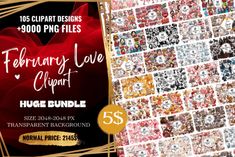 the february love quilt pattern bundle is on sale for $ 5 99 and it's up