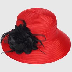 derbie hat red Tea Hat, Tea Hats, Church Hat, Church Dress, Hat Fits, Tea Party Hats, Female Head, Church Events, Derby Day