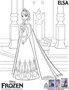 frozen princess coloring pages for kids