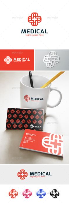 the medical logo is shown with different colors