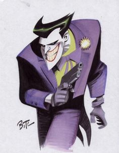 Bruce Timm's Joker, my favorite artistic version of the Joker. Tomer Hanuka, Otto Schmidt, Mike Mignola, Arthur Rackham