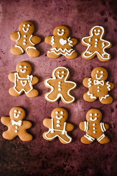 many different types of ginger cookies on a table