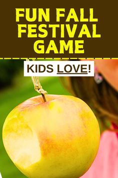 Fun apple games for kids and family games for fall festival activities, harvest party ideas or apple party theme. Fun games for kids, tween games, teen party games, family-friendly games and kid-friendly ideas for fall and autumn celebrations. #fallfestival #fallharvest #apples #kidsgames #partygames Apple Games For Kids, Fall Harvest Party Games, Apple Party Theme, Fall Party Activities, Harvest Party Games, Outdoor Fall Parties, Outdoor Birthday Party Ideas