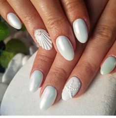 My favorite summer nails acrylic and summer nail colors. If you're looking for summer nails that are acrylic check out these options! #summernails #summernailsacrylic White Beach Nail Designs, Beachy White Nails, Minimal Beach Nails, White Ocean Nails, Beach Boho Nails, Beach Sand Nails, Sailboat Nails, Beach Wedding Nails For Bride, Beach Nail Designs Ocean