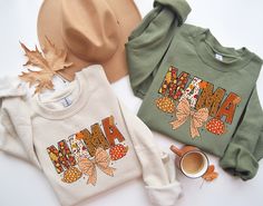 Fall Mama Coquette Pumpkin Shirt, Thankful Mama Sweat, Fall Vibes Sweater, Autumn Coquette T-Shirt, Thankful Mom Shirt, Pumpkin Mama Hoodie FEATURES: * 8 oz., * Rib cuffs and waistband * Set in Sleeves sleeves ►Processing Times Order will be Shipping within 3-5 Business days ►Ship Times US Orders: First Class takes 2-5 business days. Priority about 2-3 business days. If you need your order faster please contact us first. ►Shipping To Shipping to your ETSY Address, Please make sure your address is updated. ►Shipping From California ►Processing Times Order will be Shipping within 3-5 Business days ►FEEDBACK If for any reason you are not completely satisfied with your order, just send us a message and we'll either send you a new product or issue a refund. No questions asked! We are very easy Autumn Coquette, Coquette Pumpkin, Thankful Mama, Sassy Tee, Mama Hoodie, Sweater Autumn, Mama Shirts, Pumpkin Shirt, Mama Shirt