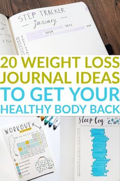 If you want to lose weight in 2019, check out 20 bullet journal ideas like fitness tracker, meal planning spreads or sleep log #anjahome #bulletjournal #planner Bullet Journal Fitness Tracker, Fitness Journal Printable, Sleep Log, Digital Bullet Journal, Tracker Ideas, 2016 Calendar, Health Journal, Health Lessons