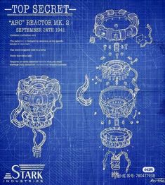 a blueprinted drawing of an engine and its workings, with the words top secret