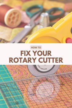 Is your rotary cutter skipping threads right after you change the blade? How frustrating! Learn why your rotary cutter isn't cutting in this blog post. Discover 5 common reasons why your rotary cutter is skipping threads and isn't giving you smooth, easy cuts. Click to read the post! Sewing For Dummies, Sewing Seams, Sewing Equipment, Sewing Elastic, Beginner Sewing, Beginner Sewing Projects Easy, Sewing Lessons, Quilting Tips, Sewing Skills