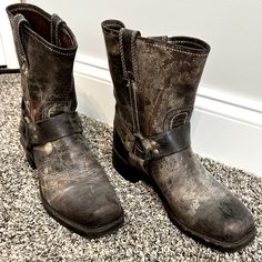 Frye Boots Frye Harness Boots, Harness Boots, Frye Boots, Frye Shoes, Shoes Men, Shoes Mens, Men's Shoes, Shoe Boots, Size 7