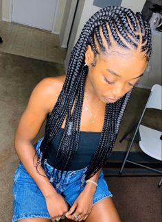 African Braids Hairstyles 2023, Ghana Weaving Hairstyle, Braids Hairstyles 2023, Latest Braided Hairstyles, Hairstyle Simple, Ghana Weaving, Lemonade Braids Hairstyles, Cornrows Braids For Black Women, Short Box Braids Hairstyles