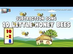 the video game, subtraction song 10 little honey bees