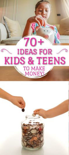 Check out this long list of creative ways for kids and teens to make money! How to make money for kids. Ways to make extra money for teens. Ways To Make Money As A Kid, Easy Ways To Earn Money For Teens, How To Get Money As A Kid, Teenage Money Making, How To Make Money As A Kid 9-12, Money For Kids, Ways To Make Extra Money, Hobbies For Kids, Kids Money