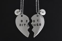 ✔ This Listing is for 2 piece of Necklace With Gift Box. ✔ Charms Size Approx 15mm x 40mm ✔ you can choose the length of chains. Bff Necklaces For 2, Best Friends Necklaces, 2 Bff, Best Friends Necklace, Friends Necklace, 2 Best Friends, Necklaces Set, Necklaces Silver, Best Friend Necklaces