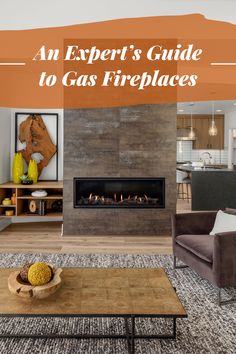 Cozy living room interior with a modern gas fireplace, wooden coffee table, and contemporary furniture, highlighting a guide to gas fireplaces. Fireplace Styles, Direct Vent Gas Fireplace, Direct Vent Fireplace, Ventless Fireplace, Safety Barriers, Bbq Grills, Weather And Climate, Buying Guide