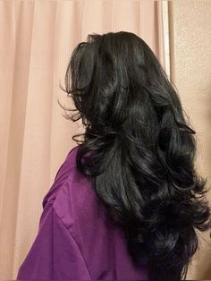 Dark hair, black hair Thick Black Hair Hairstyles, Mid Length Hair Black, Healthy Dark Hair, Blackest Black Hair, Voluminous Black Hair, Thick Dark Brown Hair, Mid Length Black Hair, Brownish Black Hair, Warm Black Hair