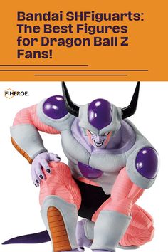 an image of a cartoon character with the words bandai shiguarts, the best figures for dragon ball z fans