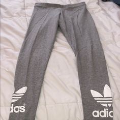 Brand New Gray Adidas Leggings (Never Worn) Casual Adidas Leggings, Casual Stretch Adidas Leggings, Gray Adidas, Adidas Leggings, Adidas Pants, Grey Adidas, Colorful Leggings, Adidas Women, Pant Jumpsuit