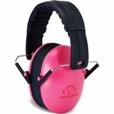 Walker's Game Ear Baby and Kids' Folding Protection Muffs, Pink Small Headband, Shooting Accessories, Ear Muffs, Hearing Protection, Padded Headband, Adjustable Headband, Loud Noises, Ear Protection, Noise Cancelling Headphones