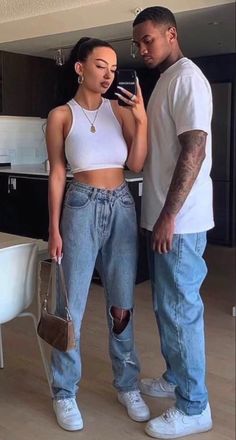 Aesthetic Couple Fits, Couple Outfits Streetwear, Couple Goal Outfits, Couple Streetwear, Streetwear Couple, Matching Fits, Couple Outfit Ideas, Couple Matching Outfits